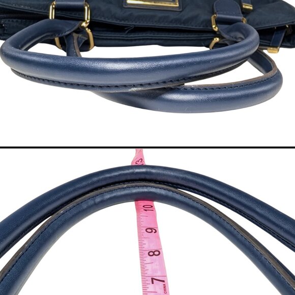 Calvin Klein Large Belfast Blue Nylon Organizer Buckle Zip Tote - Picture 7 of 11